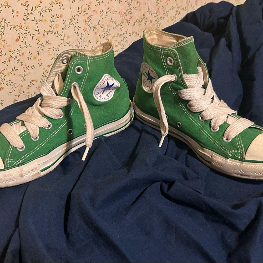 Converse Green High-Top Sneakers